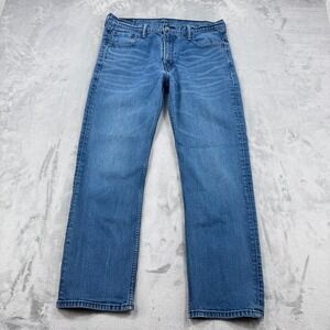 Levi's 569 Jeans Men's 34x32 (34x28) Blue Relaxed Straight Fit Stretch Denim